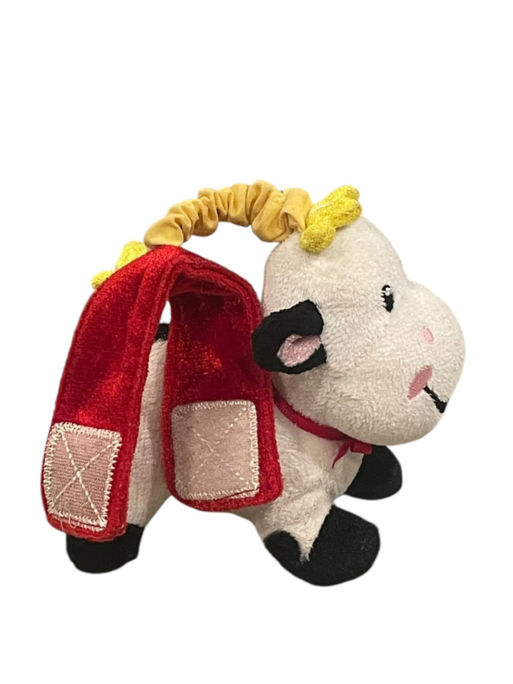 Fisher Price Hanging Rattle Cow Plush Baby Toy 5" - Picture 7 of 14